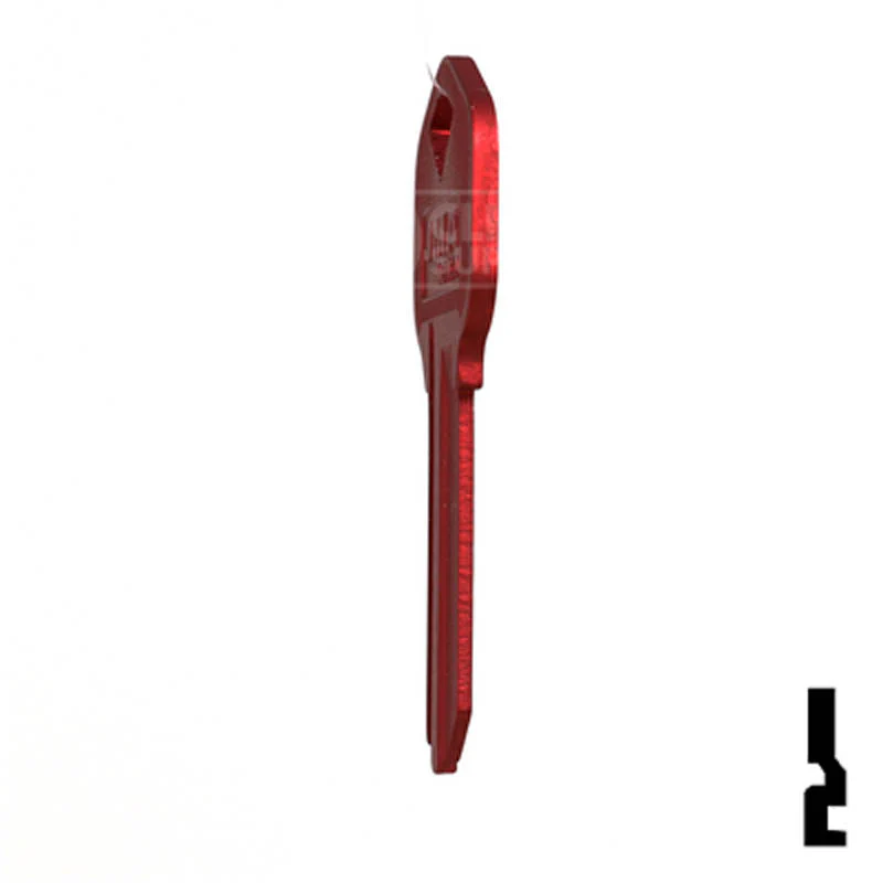 Uncut Aluminum Key Blank | Kwikset KW1 | Red - Image 20