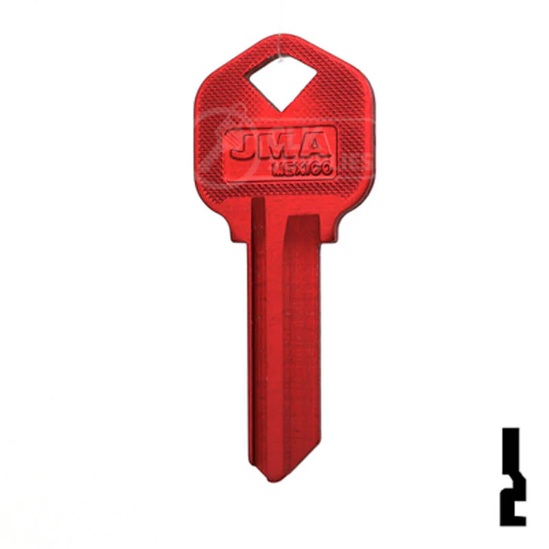 Uncut Aluminum Key Blank | Kwikset KW1 | Red - Image 24