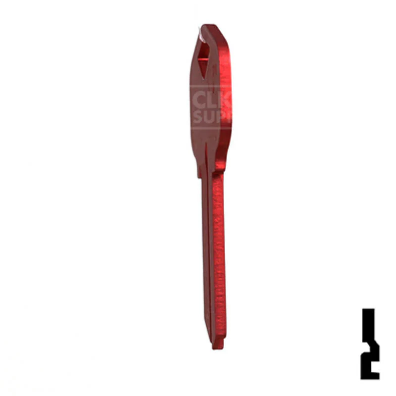 Uncut Aluminum Key Blank | Kwikset KW1 | Red - Image 8