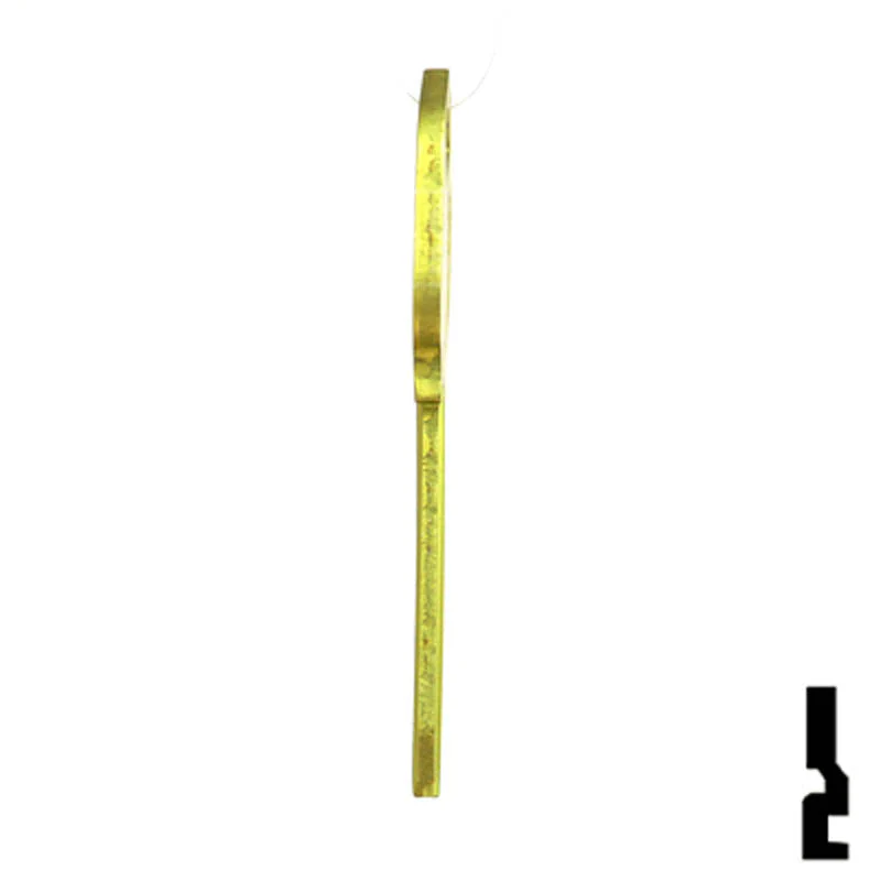 Uncut Aluminum Key Blank | Kwikset KW1 | Yellow - Image 19