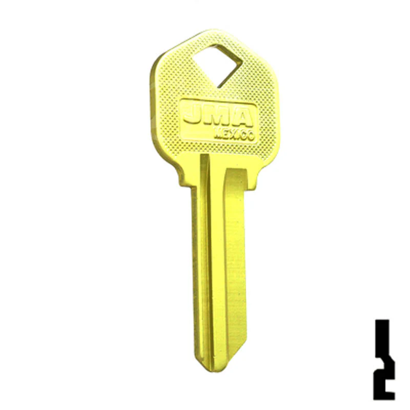 Uncut Aluminum Key Blank | Kwikset KW1 | Yellow - Image 3