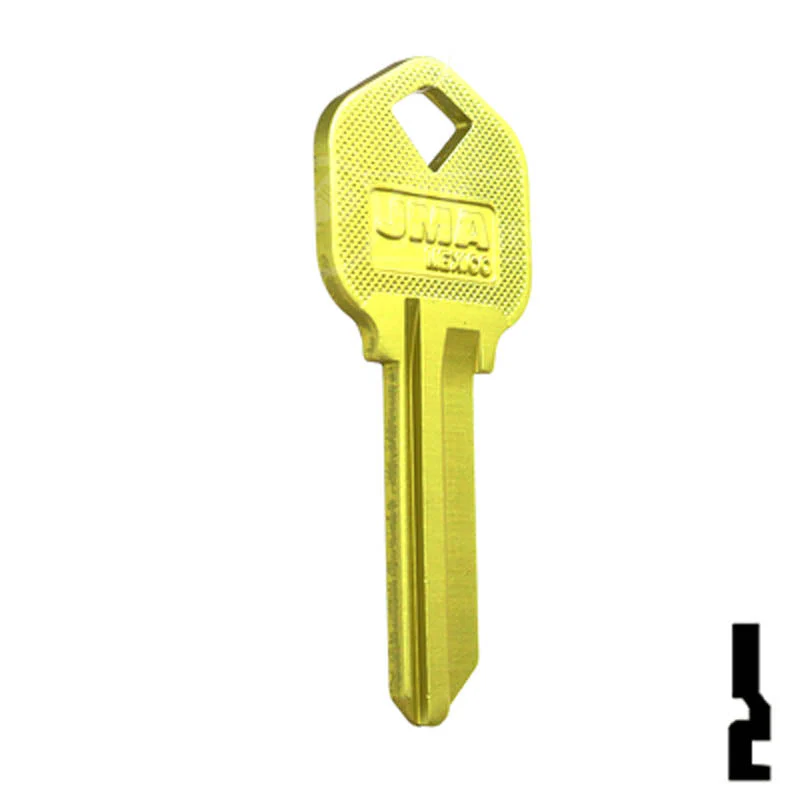 Uncut Aluminum Key Blank | Kwikset KW1 | Yellow - Image 4