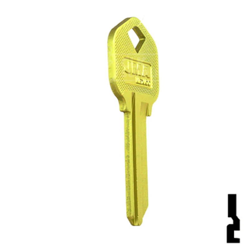 Uncut Aluminum Key Blank | Kwikset KW1 | Yellow - Image 5