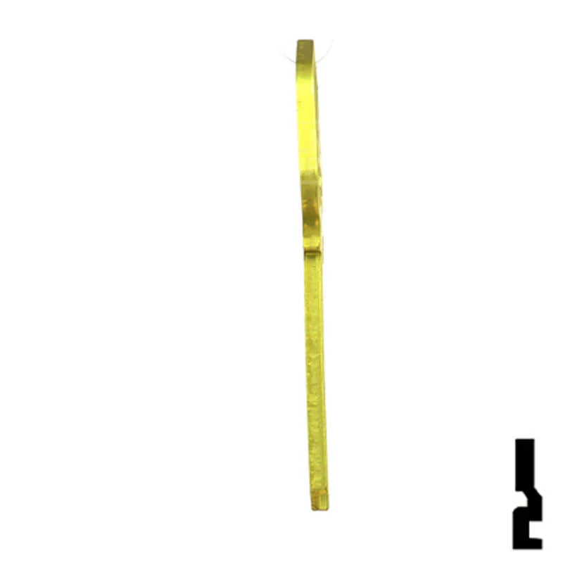 Uncut Aluminum Key Blank | Kwikset KW1 | Yellow - Image 7