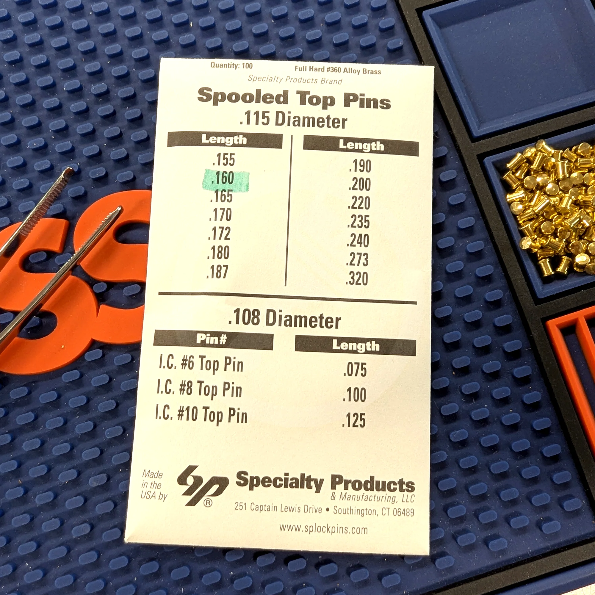 Universal Spool Pin 100/Pack - Choose Size - Image 5