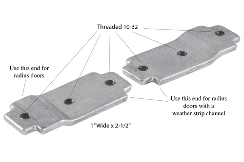 Lock Mounting Bracket For Adams Rite Locks with Radius Door Frames - Image 2