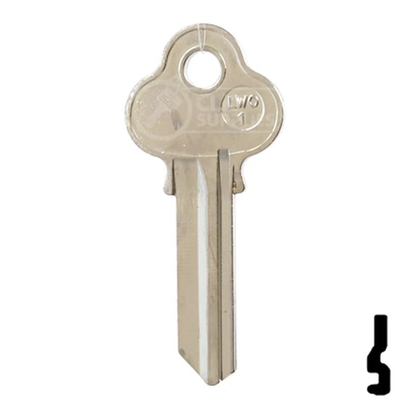 Uncut Key Blank | Lockwood | LWO1-NP, LWO4R - Image 12