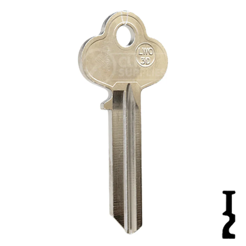 Uncut Key Blank | Lockwood | LWO3D-NP,  A1015M - Image 15