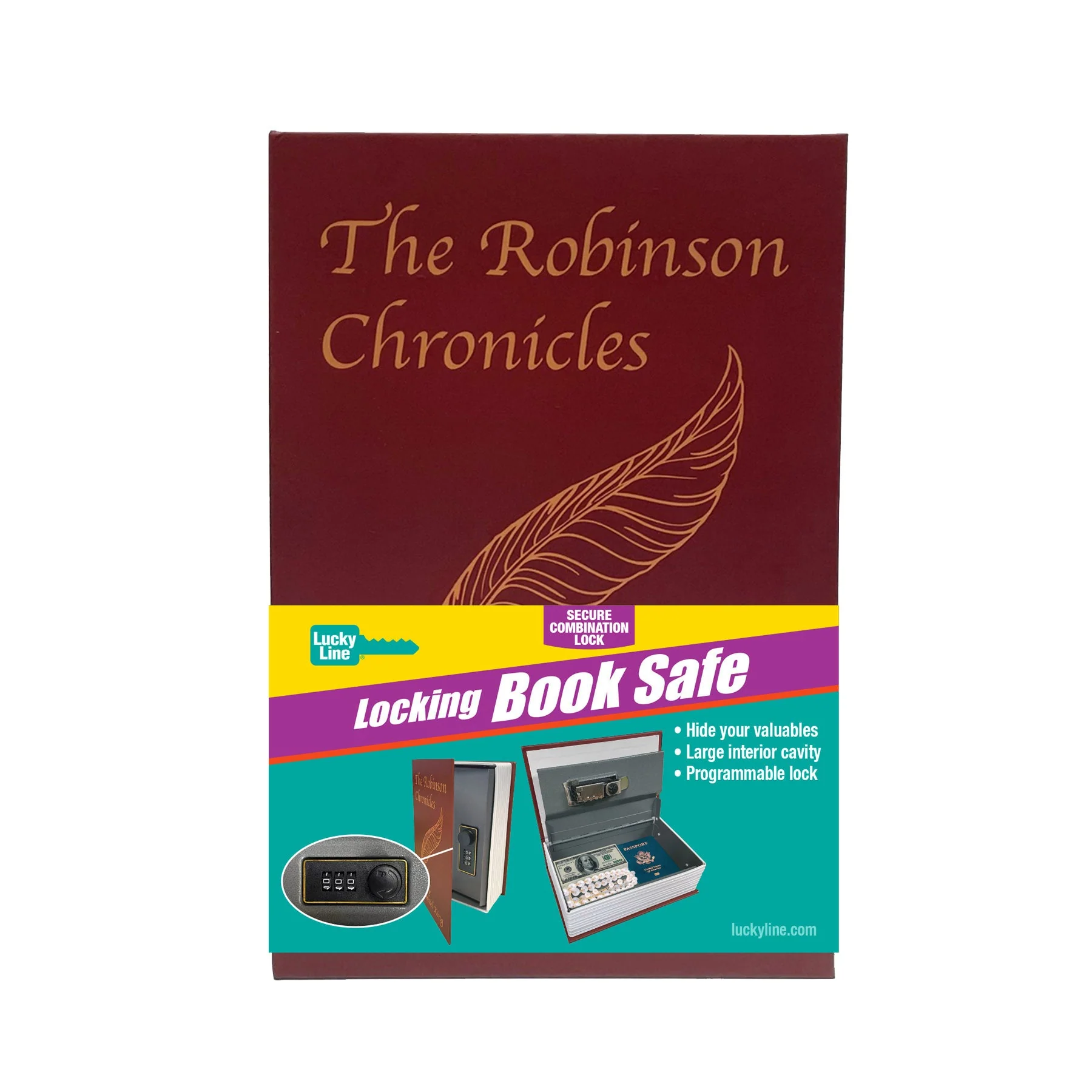 Lucky Line | Locking Diversion Book Safe 1/Pack - Image 4