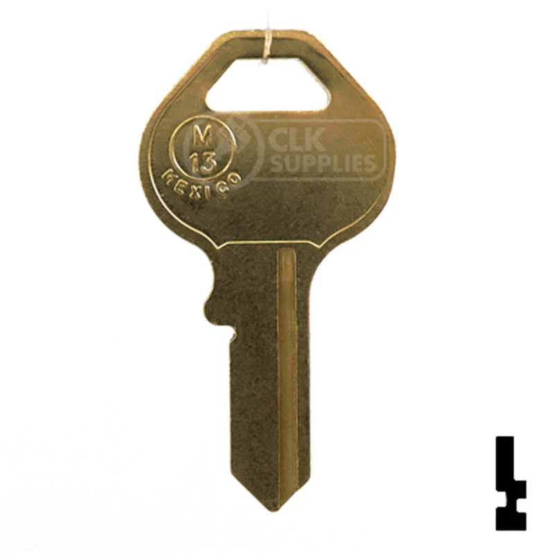 Uncut Key Blank | Master Padlock | M13, 1092DS