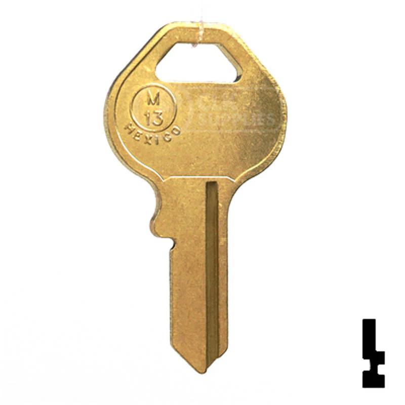 Uncut Key Blank | Master Padlock | M13, 1092DS - Image 2