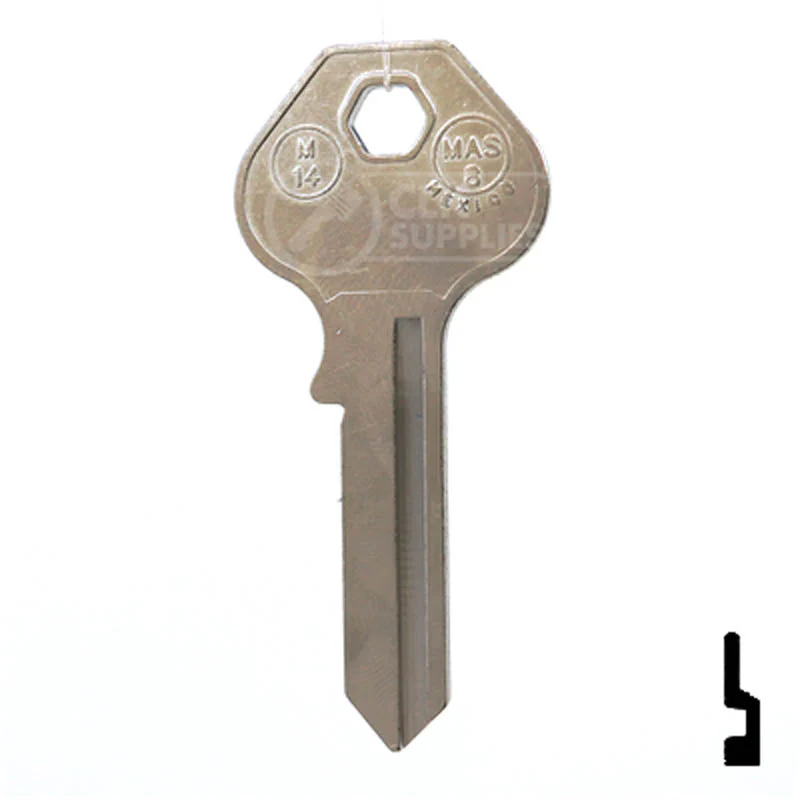 Uncut Key Blank | Master Padlock | M14, 1092J - Image 12