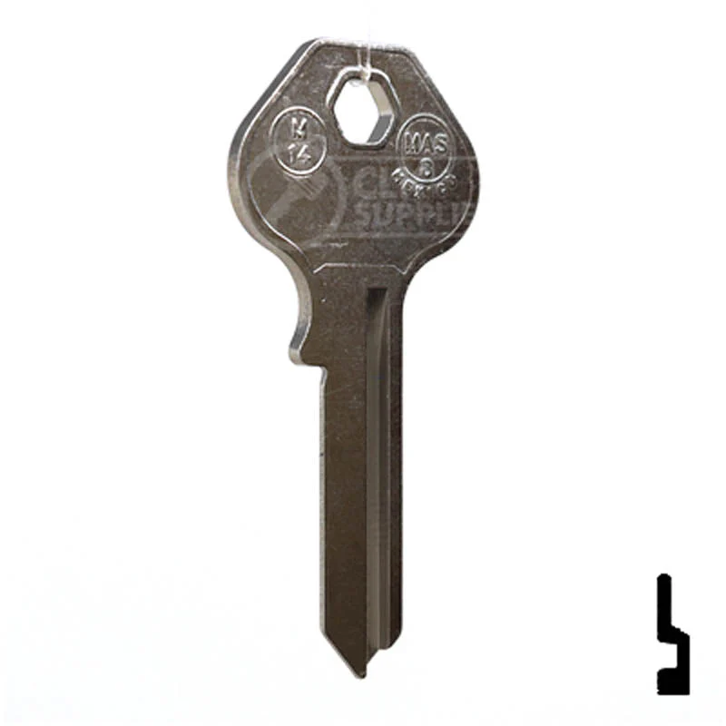 Uncut Key Blank | Master Padlock | M14, 1092J - Image 15
