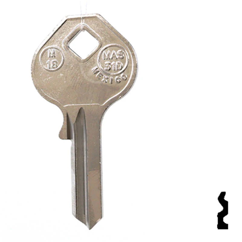Uncut Key Blank | Master Padlock | M18, 1092-40 - Image 12