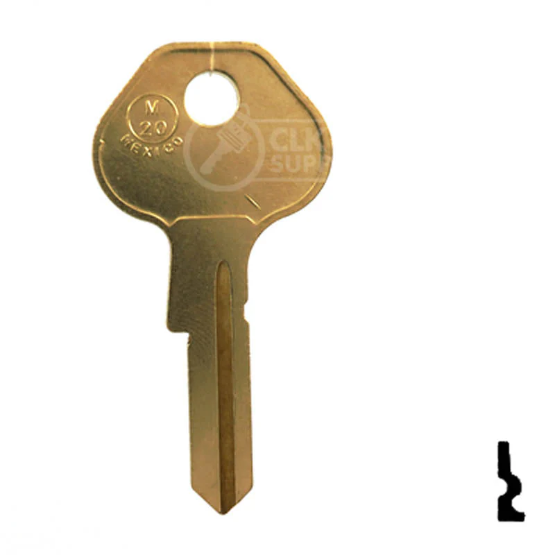 Uncut Key Blank | Master Padlock | M20, 1092-6000