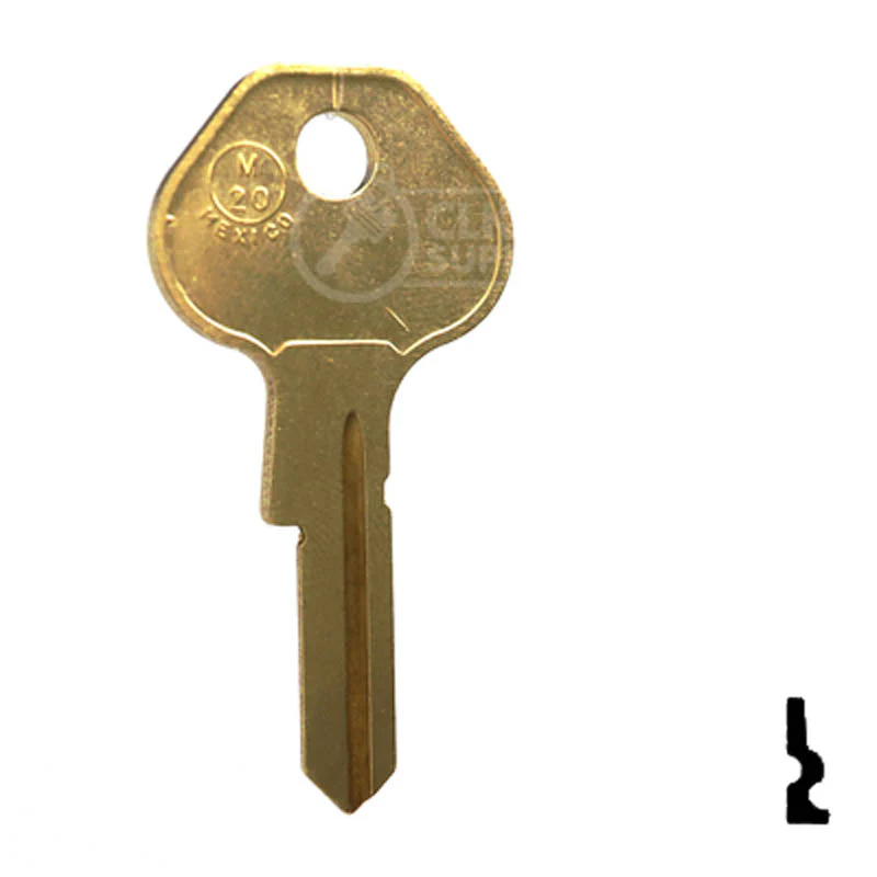 Uncut Key Blank | Master Padlock | M20, 1092-6000 - Image 2