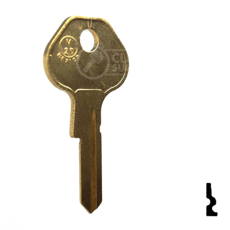 Uncut Key Blank | Master Padlock | M20, 1092-6000 - Image 3