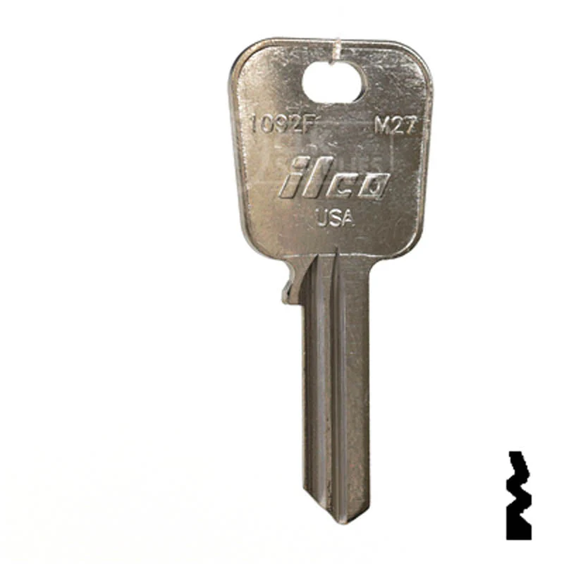 Uncut Key Blank | Master Padlock | M27, 1092F - Image 2