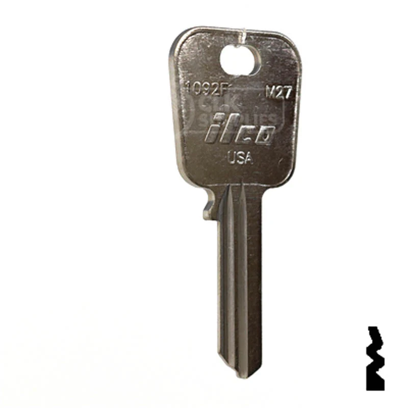 Uncut Key Blank | Master Padlock | M27, 1092F - Image 3
