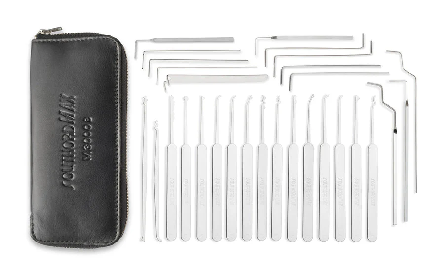 SouthOrd 29pc Ultra-Thin MAX High Yield Lock Pick Set (.020")