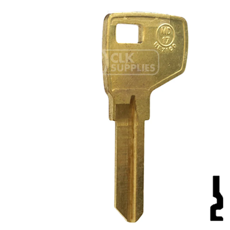 Uncut Key Blank | Master Padlock | MD17-BR - Image 16