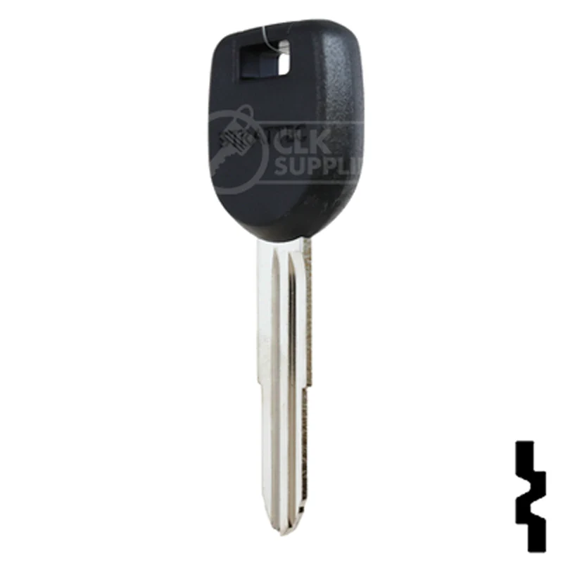 Uncut Transponder Key w/ Strattec Logo | Mitsubishi | MIT12PT - Image 10