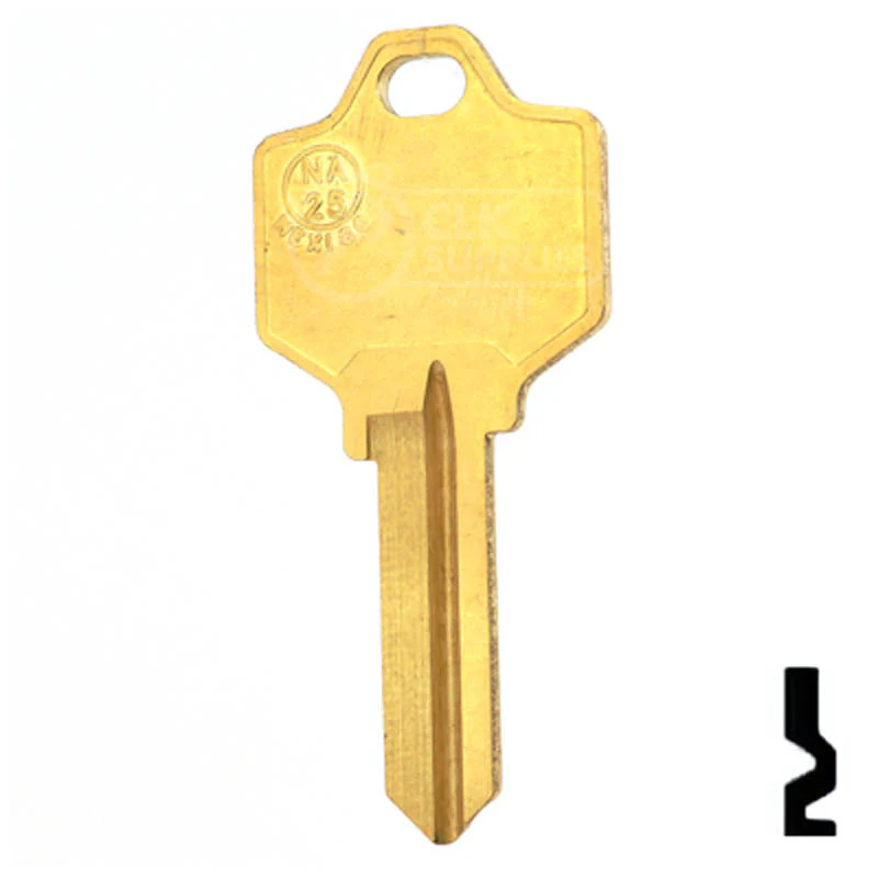 Uncut Key Blank | National, Amerock | NA25, R1064E - Image 24