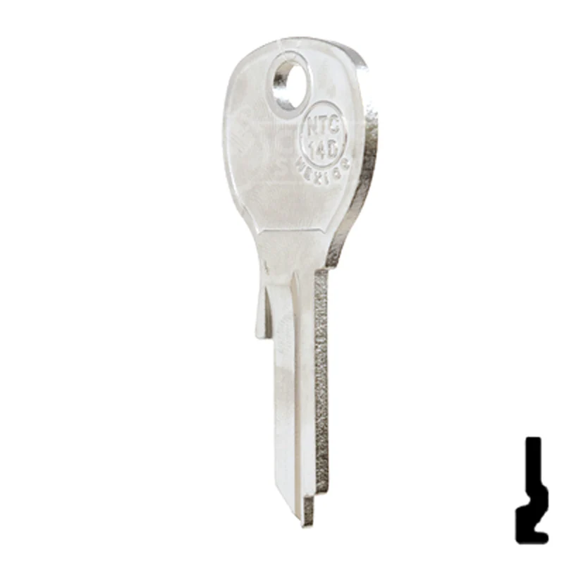 Uncut Key Blank | National Cabinet | 1646, NTC-14D - Image 10