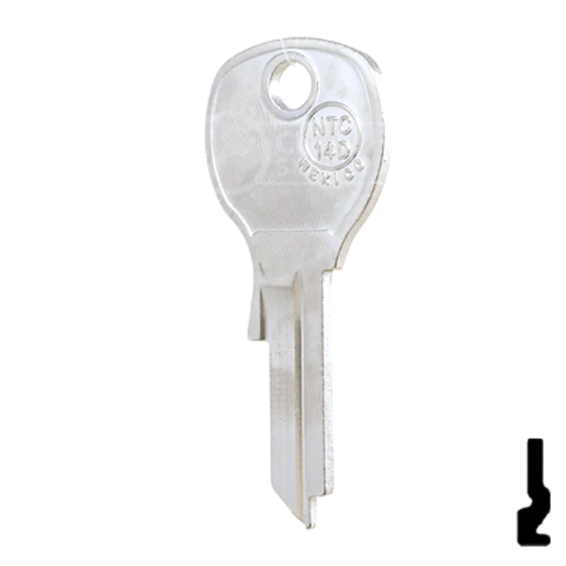 Uncut Key Blank | National Cabinet | 1646, NTC-14D - Image 11