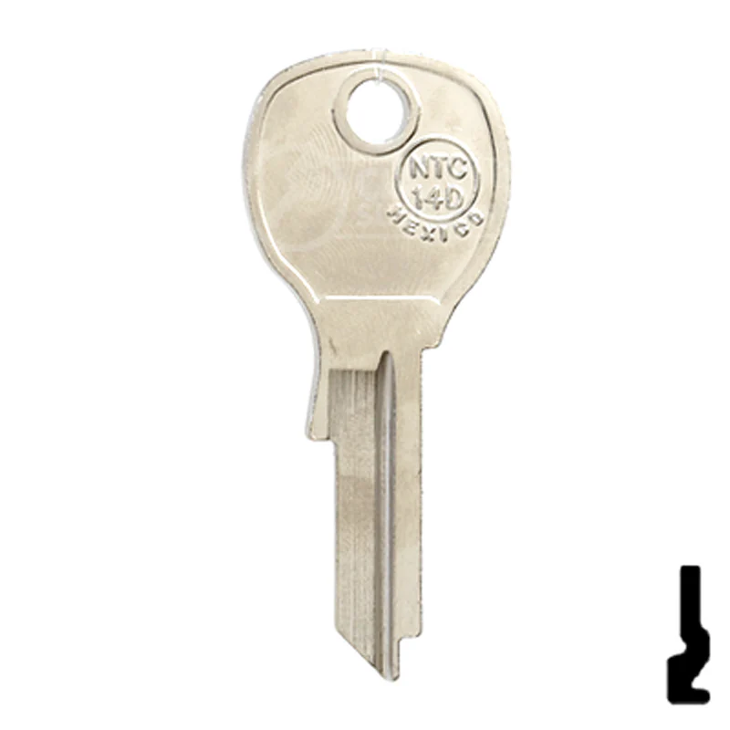 Uncut Key Blank | National Cabinet | 1646, NTC-14D - Image 14