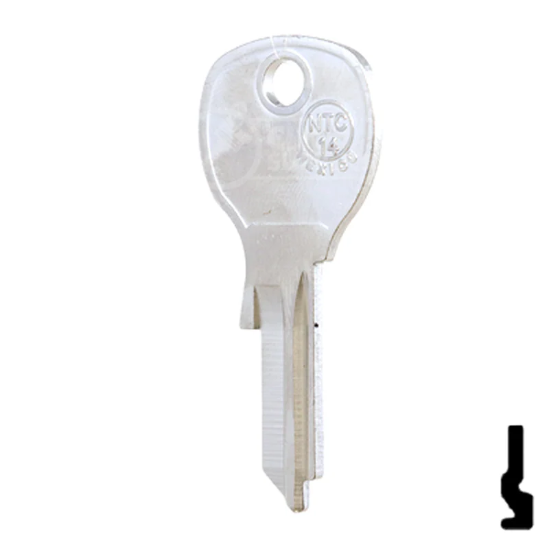 Uncut Key Blank | National Cabinet | 1646R, NTC-14 - Image 11