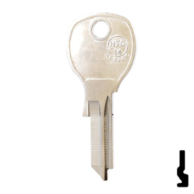 Uncut Key Blank | National Cabinet | 1646R, NTC-14 - Image 12