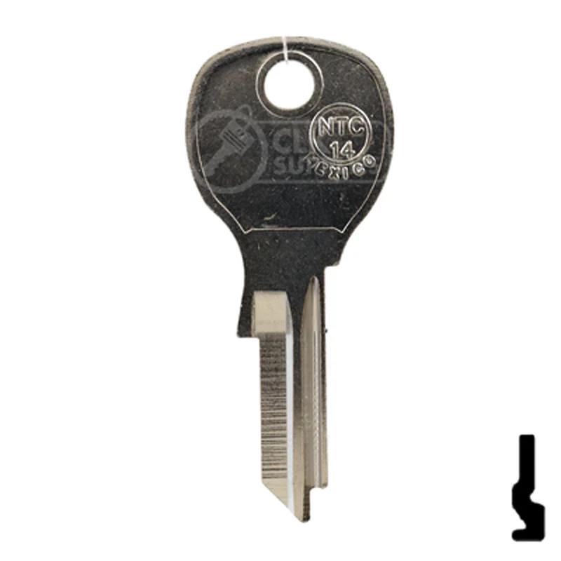 Uncut Key Blank | National Cabinet | 1646R, NTC-14 - Image 13