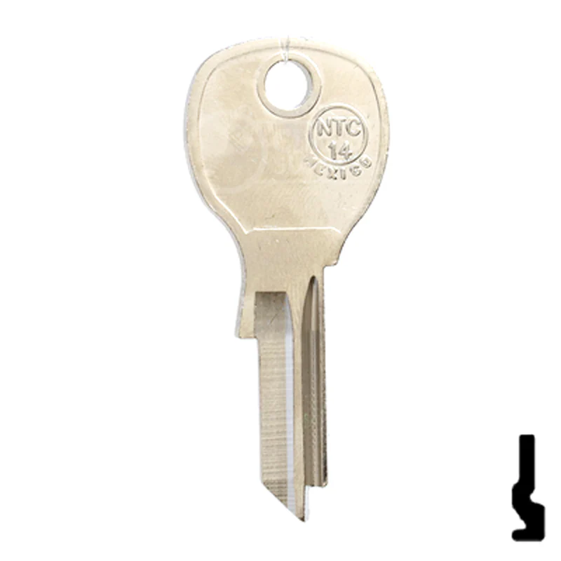 Uncut Key Blank | National Cabinet | 1646R, NTC-14 - Image 14