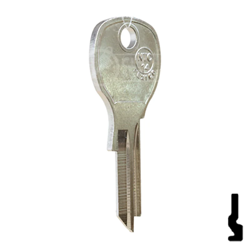 Uncut Key Blank | National Cabinet | 1646R, NTC-14 - Image 16