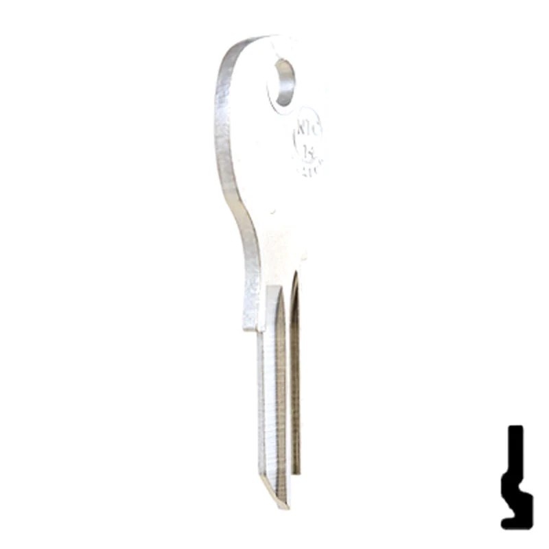 Uncut Key Blank | National Cabinet | 1646R, NTC-14 - Image 17