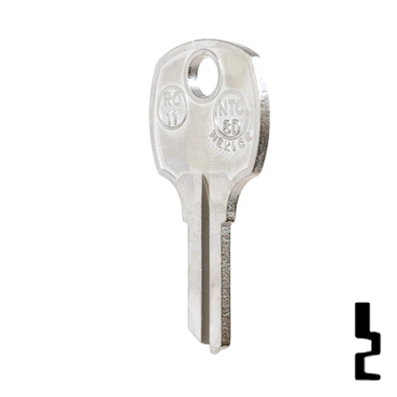 Uncut Key Blank | National Cabinet | RO11, 1069H, NTC-8D - Image 10