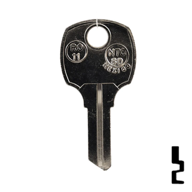 Uncut Key Blank | National Cabinet | RO11, 1069H, NTC-8D - Image 13