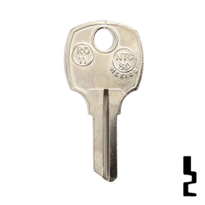 Uncut Key Blank | National Cabinet | RO11, 1069H, NTC-8D - Image 14