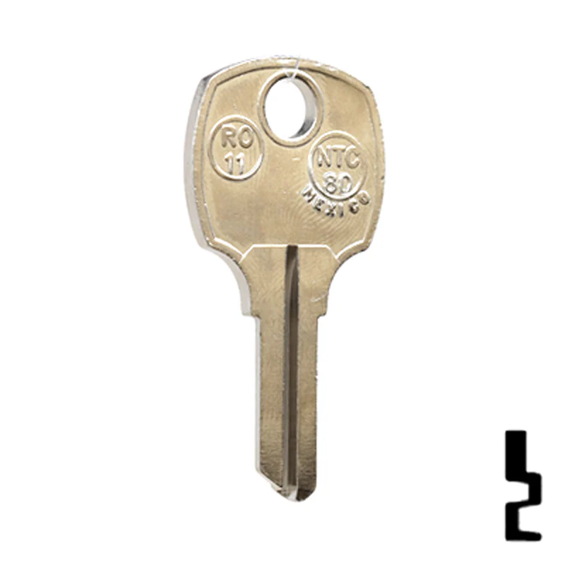 Uncut Key Blank | National Cabinet | RO11, 1069H, NTC-8D - Image 15