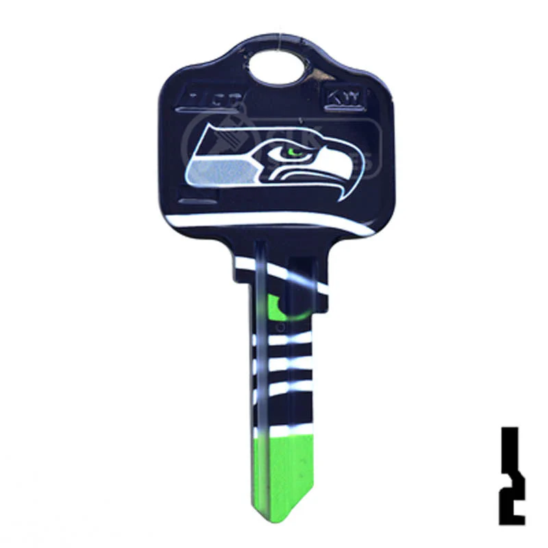 Uncut Key Blank | NFL Seahawks , Kwikset | KW1 - Image 2