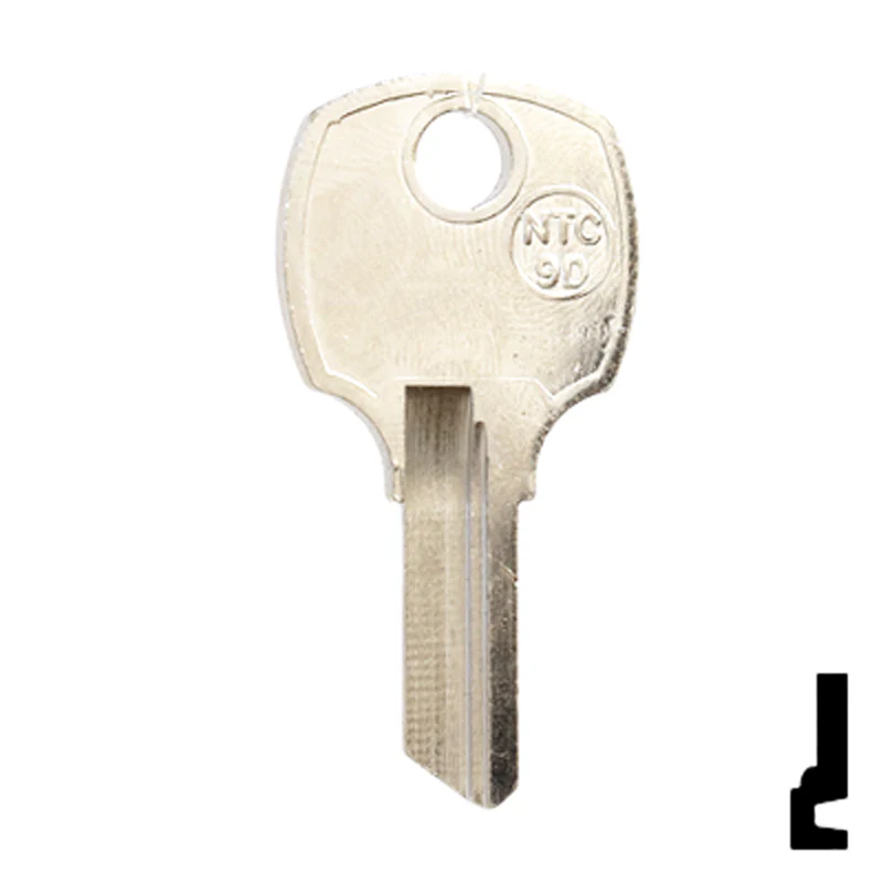 Uncut Key Blank | National Cabinet | NTC-9D - Image 14