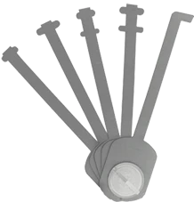 Peterson Padlock By Pass | 5 PC Warded Rivet | Government Steel