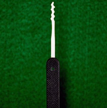 Peterson Lock Pick | Over Reach Wave Rake | Government Steel with Plastic Handle