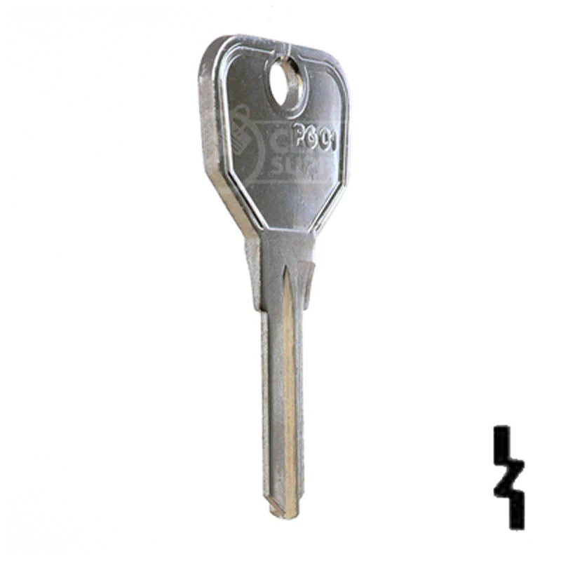 Uncut Key Blank | Piaggio Scooter | PGO1 - Image 17