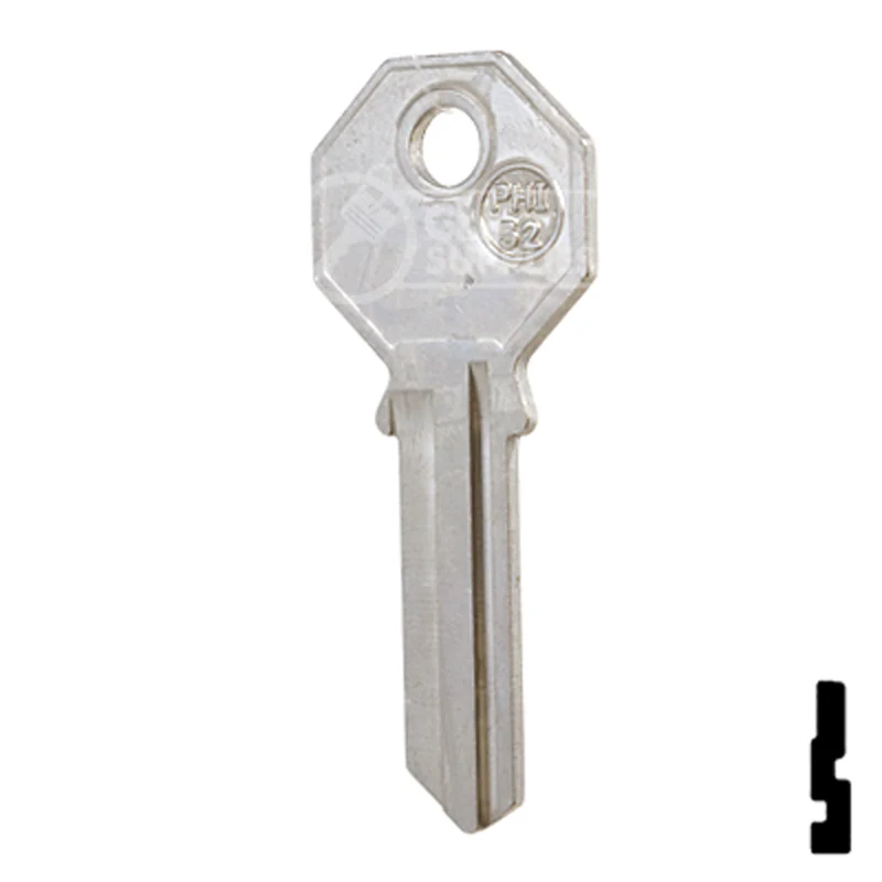 Uncut Key Blank | Phillips Mexico | PHI-52, PHA1 - Image 11