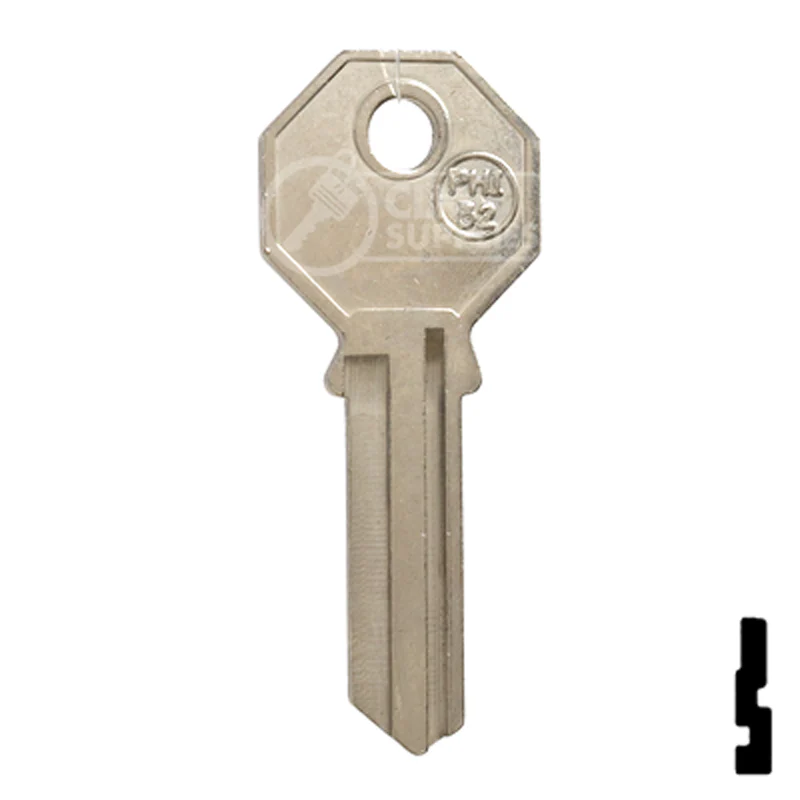 Uncut Key Blank | Phillips Mexico | PHI-52, PHA1 - Image 14