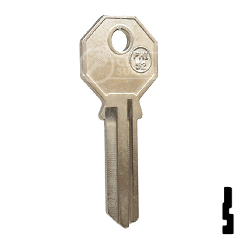 Uncut Key Blank | Phillips Mexico | PHI-52, PHA1 - Image 15