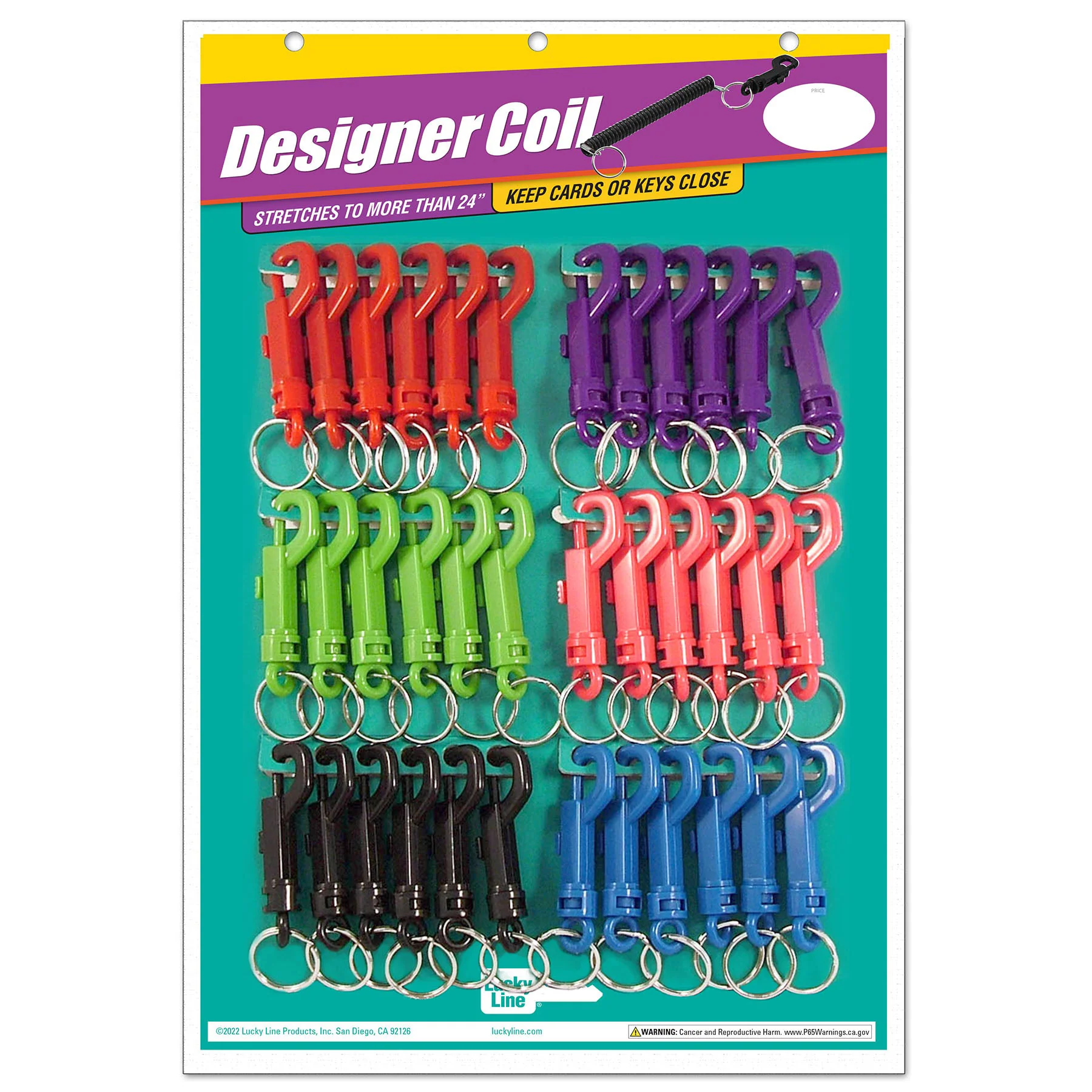 Lucky Line | Plastic Key Clip 36/Card