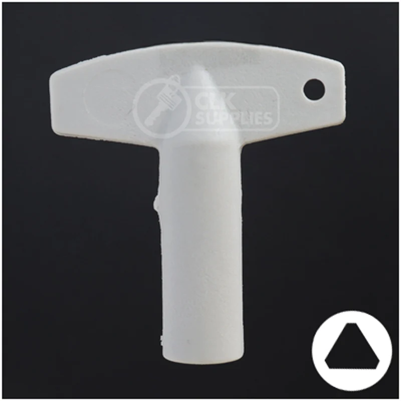 Plastic Triangle Utility Key | Lowe & Fletcher | BD177 - Image 2